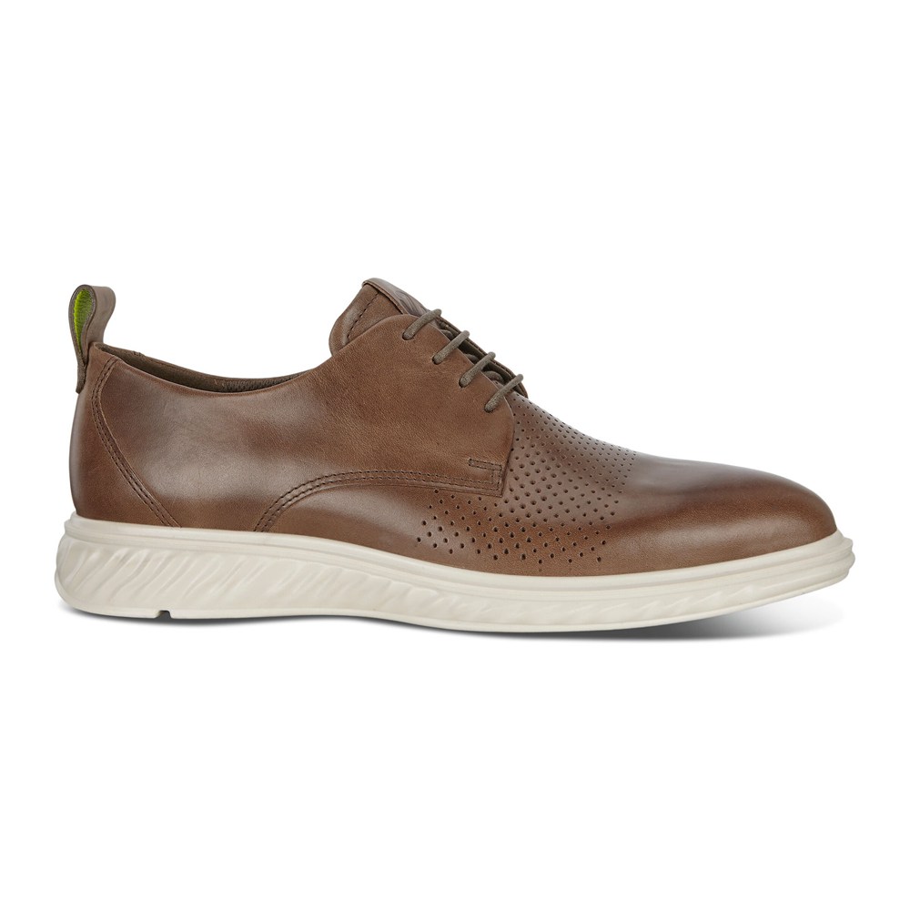 Zapatos Derby Hombre - ECCO St.1 Hybrid Lite Plain-Toes - Marrom - OIU605791